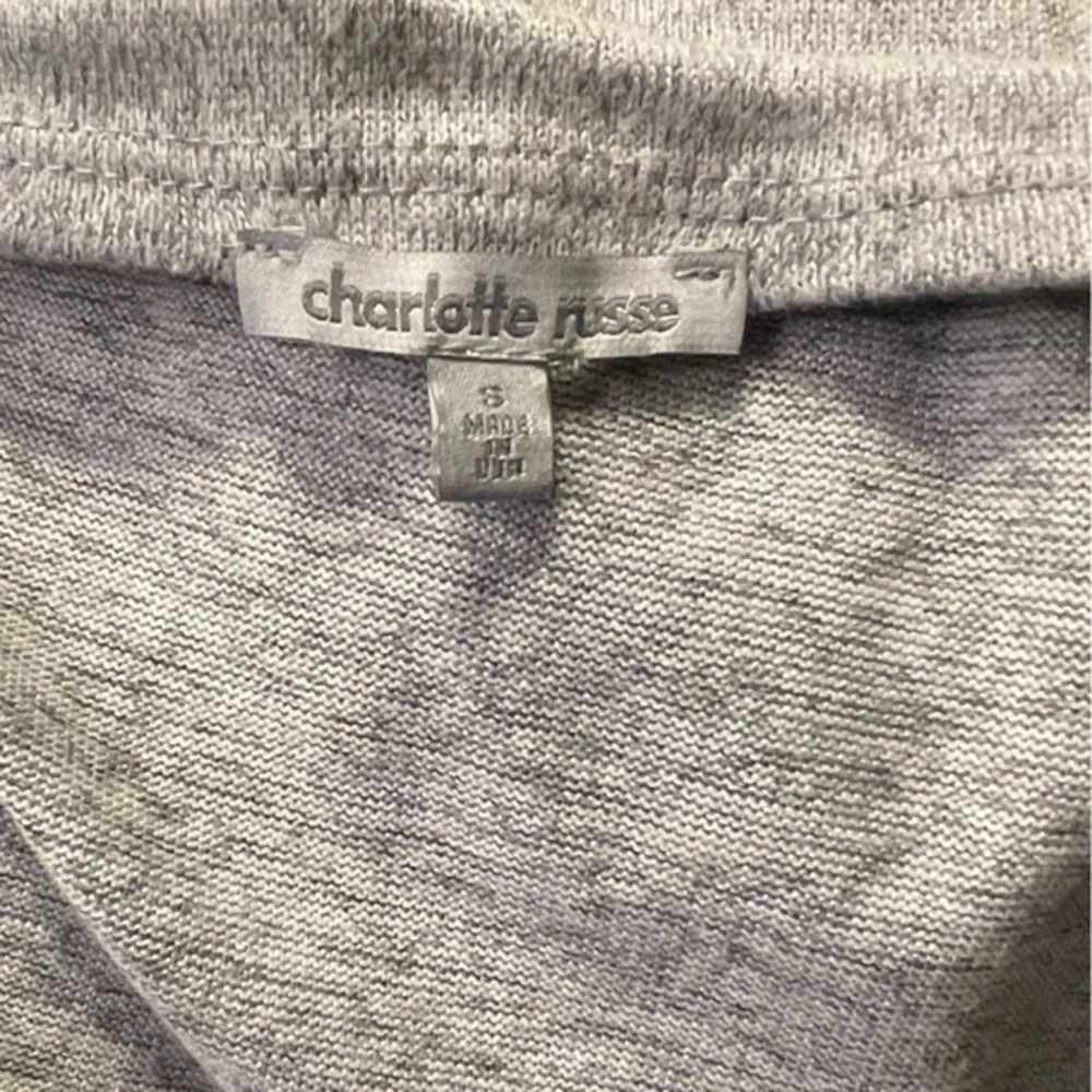 Charlotte Russe Gray/Black Open‎ Front Cardigan Women's Small